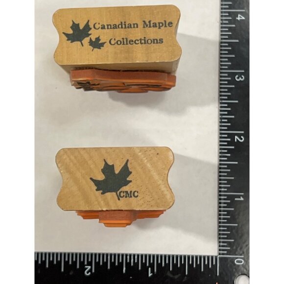 HTF DESIGNS Lucky Clover & St. Pattys Day Rubber Stamp Set Irish Canadian Maple - Picture 3 of 4